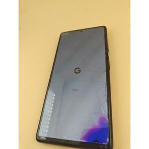Google Pixel 6 128GB Unlocked Smartphone Black Cracked Screen Works Phone